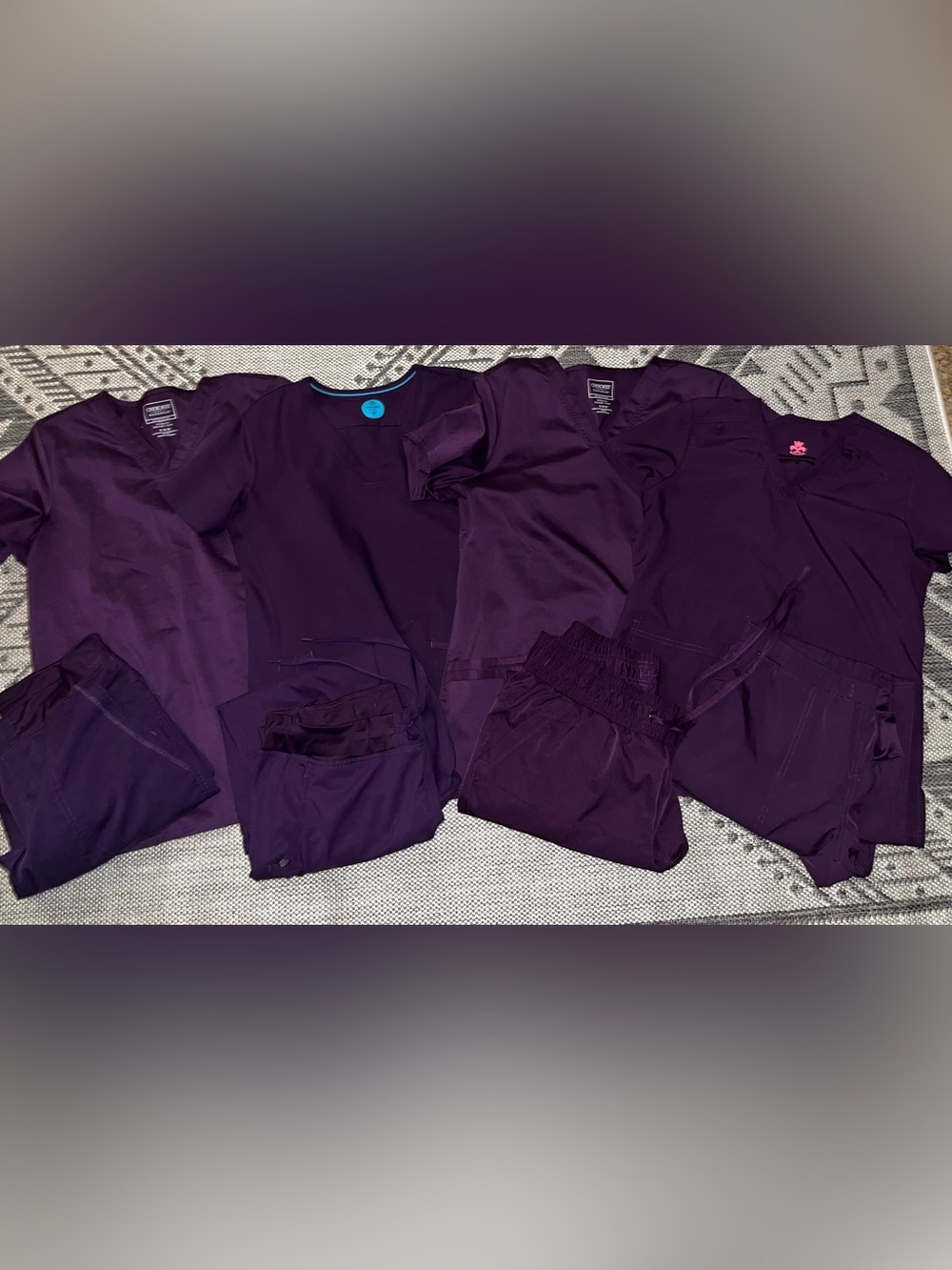 4 complete sets of scrubs